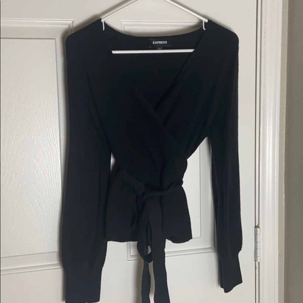 Express wrap sweater